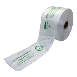 Produce Bags Pack Narrow star sealed landfill degradable clear plastic 10µm 510mm (L) 370mm (W)