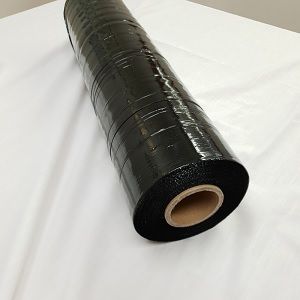 Pallet Wrap Hand Stretch landfill degradable black plastic 20µm 500mm (W)