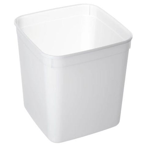 Containers Freezer recyclable unhinged clear polypropylene 180mm (L) 180mm (W) 193mm (H) 4.8L