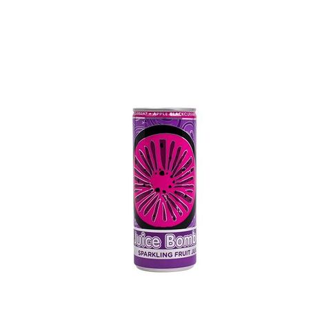 Juice Bomb Juice can no added sugar blackcurrant 250ml