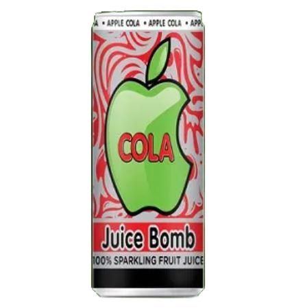 Juice Bomb Juice can no added sugar apple cola 250ml