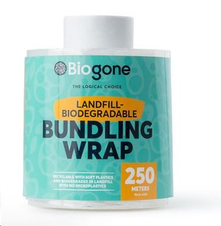 Bundle Wrap Hand Stretch landfill degradable clear plastic 20µm 120mm (W)