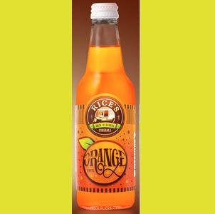 Rice's Splashe Soft Drink glass bottle orange 330ml