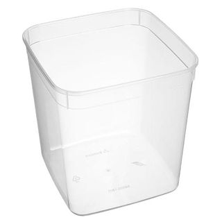 Containers Food recyclable unhinged clear polypropylene 180mm (L) 180mm (W) 193mm (H) 4.8L