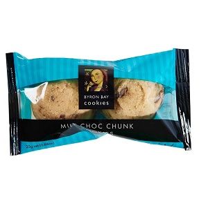 Byron Bay Cookie Bites Twin Pack milk choc chunk 25g