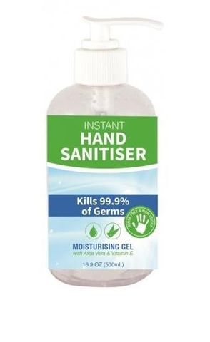 Hand Sanitiser alcohol based gel 500ml