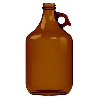 Growler bottle amber 2 litre 38mm screw neck