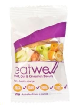 Eatwell Twin Pack cinnamon/fruit oat 20g