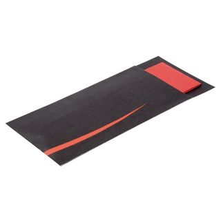 Black Cutlery Pouches With Red Napkin 2 ply ctn (125)