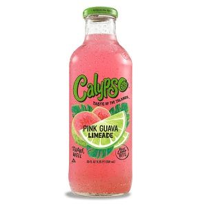 Calypso Soft Drink Lemonade glass bottle guava limeade 591ml