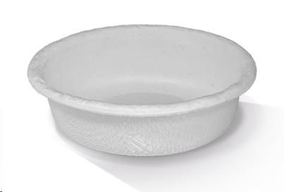 Bowls unhinged flat biodegradable natural bagasse round 29ml 62mm (D) 17mm (H)