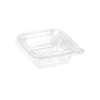 Shobowl hinged flat tamper evident  lid clear plastic 245ml ctn 240 slv 60