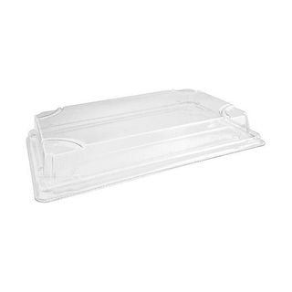 Tray Lids Sushi unhinged recyclable opaque PET rectangle 224mm (L) 130mm (W) 30mm (H)