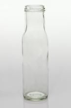 Bottle 250ml sauce round Flint Glass 43mm twist