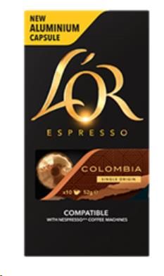 L'Or Pod Columbia 52g 10 pods per pkt x 10