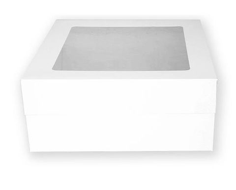 Cake box with seperate lid 14x14x6 inch