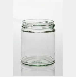 Jars clear glass round deep neck 270ml 70mm (D)