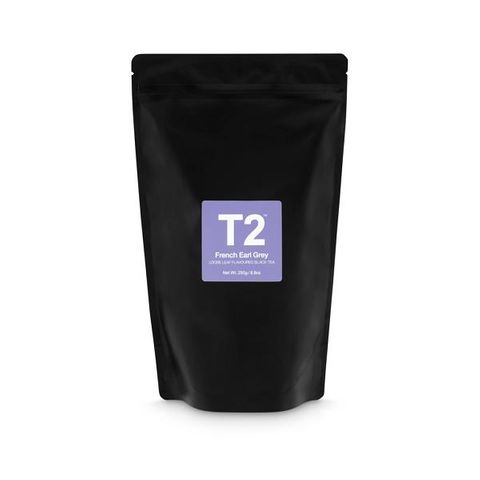 T2 French Earl Grey loose leaf tea 250gms foil