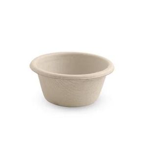 Bowls natural sugarcane 30ml ctn 1000 slv 125 0mm (H)