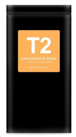 T2 Lemongrass and Ginger  loose leaf tea 250gm tin