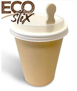 Coffee Cups Stix Circle wooden pkt 200