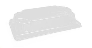 Tray Lids Sushi unhinged recyclable opaque PET rectangle 140mm (L) 82mm (W) 35mm (H)