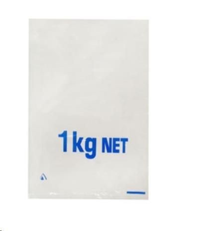 Produce Bags "1kg Net" vented clear polyethylene low density 38µm 1kg 380mm (L) 230mm (W)