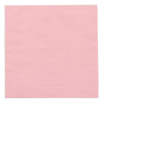 Napkins Lunch 1/4 fold pink 1ply