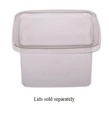 Containers Portion Control unhinged lid recyclable PTE square 300ml 73mm (L) 73mm (W) 50mm (H)