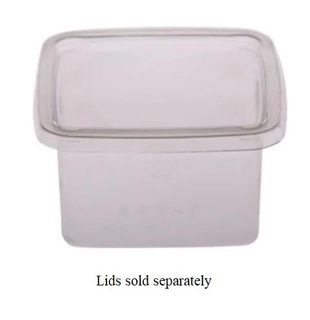 Containers Portion Control unhinged lid recyclable PTE square 300ml 73mm (L) 73mm (W) 50mm (H)