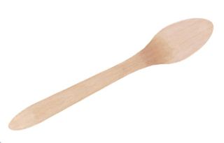 Soda Spoons compostable natural wooden waxed pkt 100