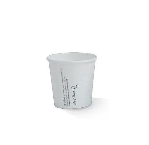 Coffee Cups smooth single wall compostable kraft paper 4oz 60mm (D)