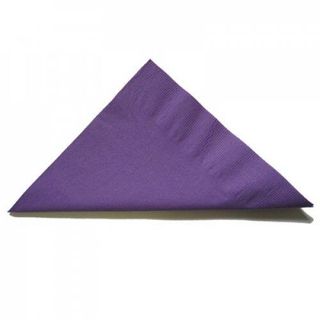 Napkins Lunch 1/4 fold purple 2ply