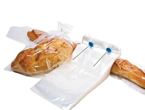 Bread Plain single micro-perforated clear polyethylene 460mm (L) 250mm (W)