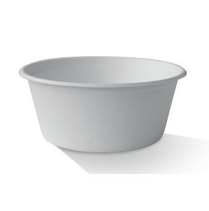 Bowls unhinged dome biodegradable natural bagasse round 196mm (D) 76mm (H)