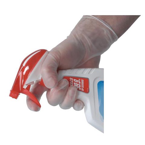 Gloves Single Use powder free clear XXL ctn 9 pkt 100