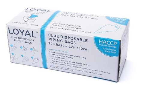 Piping Bags disposable blue 30mm (L) ctn 100