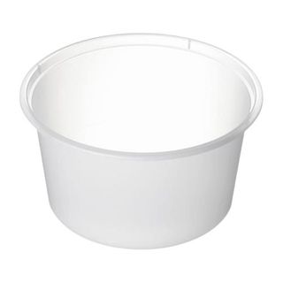 Containers Microwave freezer grade recyclable clear polypropylene round 440ml 180mm (D)