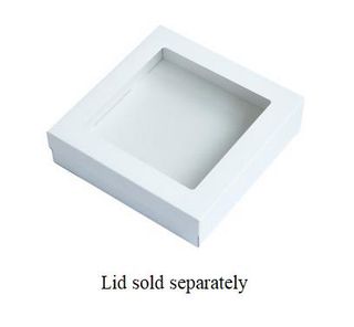 Boxes Catering unhinged white square small 225mm (L) 225mm (W) 60mm (H)