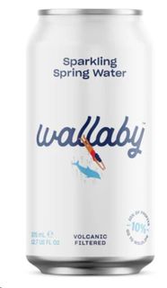 Wallaby Sparkling spring water 375ml Aluminium can (24)