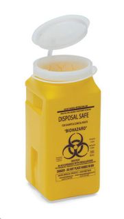 Bin contaminated waste yellow 1.4 L