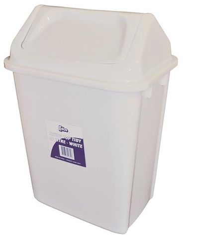 Bins Swing Top Lid white 20L