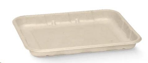 Trays Food Service white Plant Fibre With No Added PFAS rectangle 150mm (L) 125mm (W) 16mm (H)