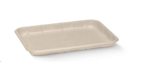 Trays Food Service white Plant Fibre With No Added PFAS rectangle 175mm (L) 125mm (W) 16mm (H)