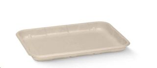 Trays Food Service white Plant Fibre With No Added PFAS rectangle 175mm (L) 125mm (W) 16mm (H)