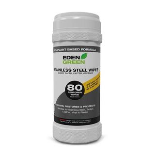 Eden Green stainless steel wipes tub 80 wipes