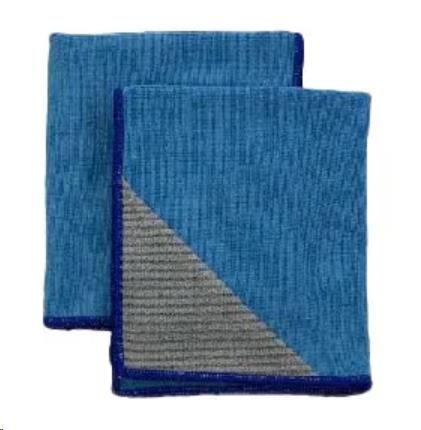 Microfibre antibacterial cloth blue