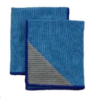 Microfibre antibacterial cloth blue