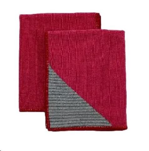 Microfibre antibacterial cloth red