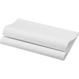 Napkins Dinner Duni Superior white 48cm qtr fold ctn 240